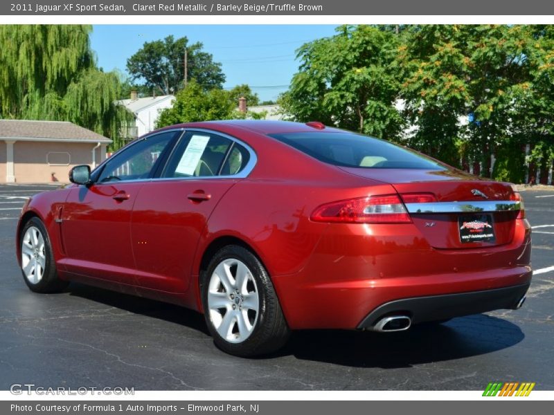 Claret Red Metallic / Barley Beige/Truffle Brown 2011 Jaguar XF Sport Sedan