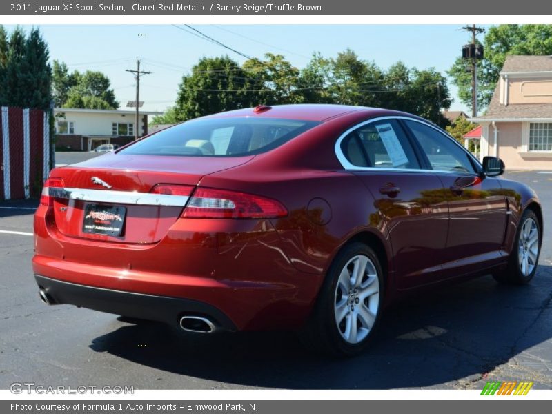 Claret Red Metallic / Barley Beige/Truffle Brown 2011 Jaguar XF Sport Sedan