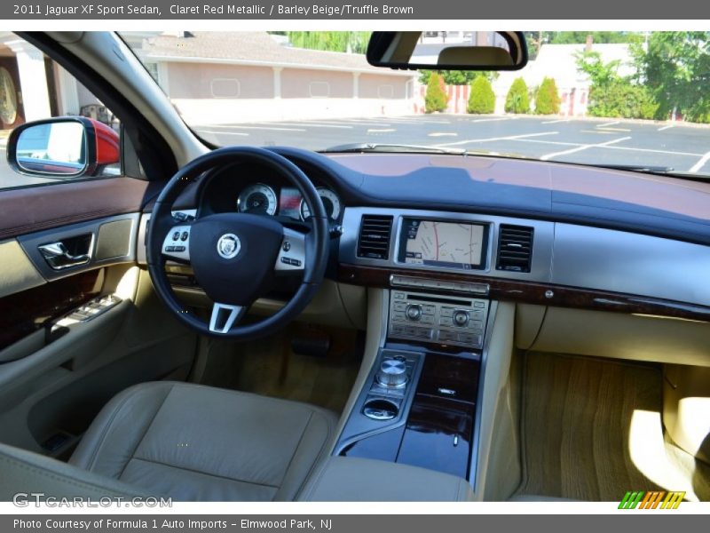 Claret Red Metallic / Barley Beige/Truffle Brown 2011 Jaguar XF Sport Sedan