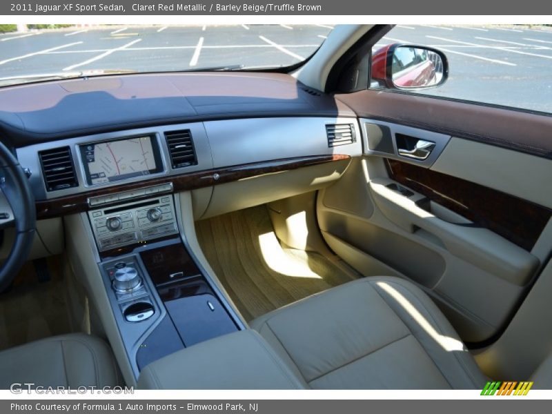 Claret Red Metallic / Barley Beige/Truffle Brown 2011 Jaguar XF Sport Sedan