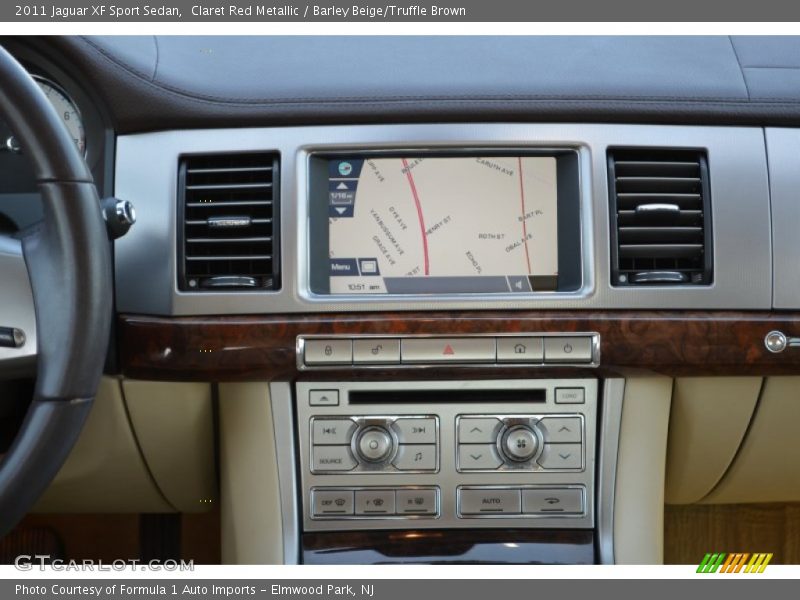 Claret Red Metallic / Barley Beige/Truffle Brown 2011 Jaguar XF Sport Sedan
