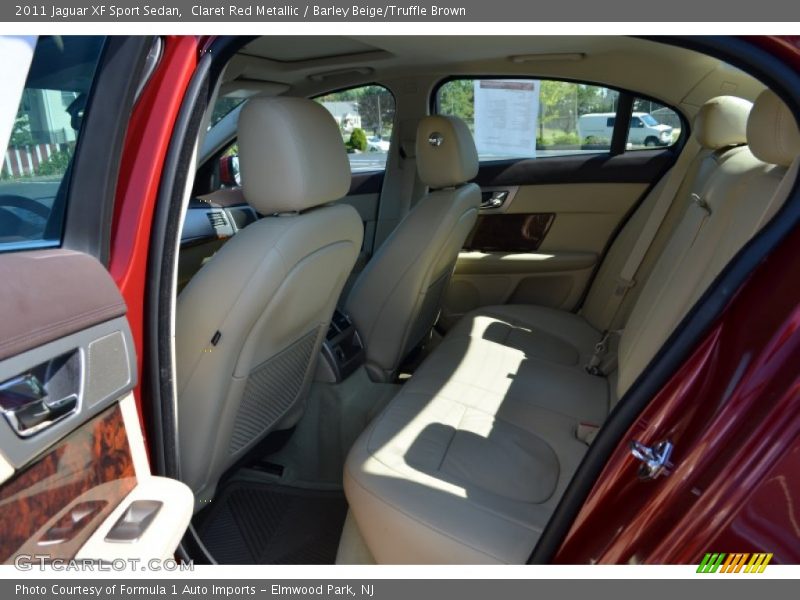 Claret Red Metallic / Barley Beige/Truffle Brown 2011 Jaguar XF Sport Sedan