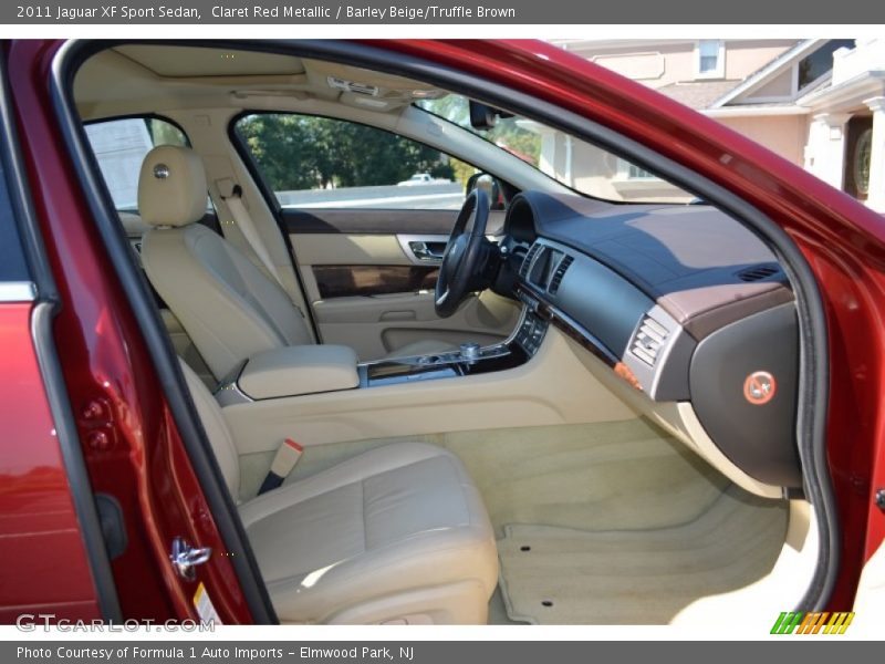 Claret Red Metallic / Barley Beige/Truffle Brown 2011 Jaguar XF Sport Sedan