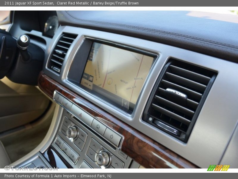 Claret Red Metallic / Barley Beige/Truffle Brown 2011 Jaguar XF Sport Sedan
