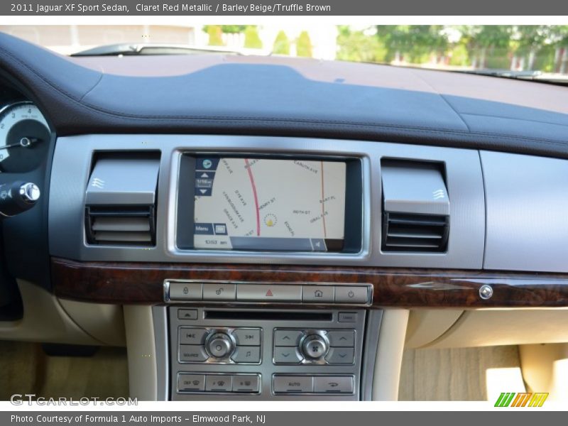 Claret Red Metallic / Barley Beige/Truffle Brown 2011 Jaguar XF Sport Sedan