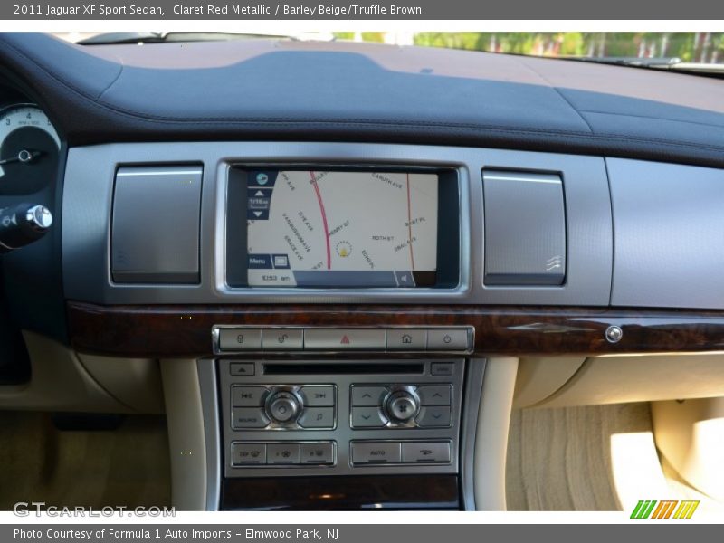 Claret Red Metallic / Barley Beige/Truffle Brown 2011 Jaguar XF Sport Sedan