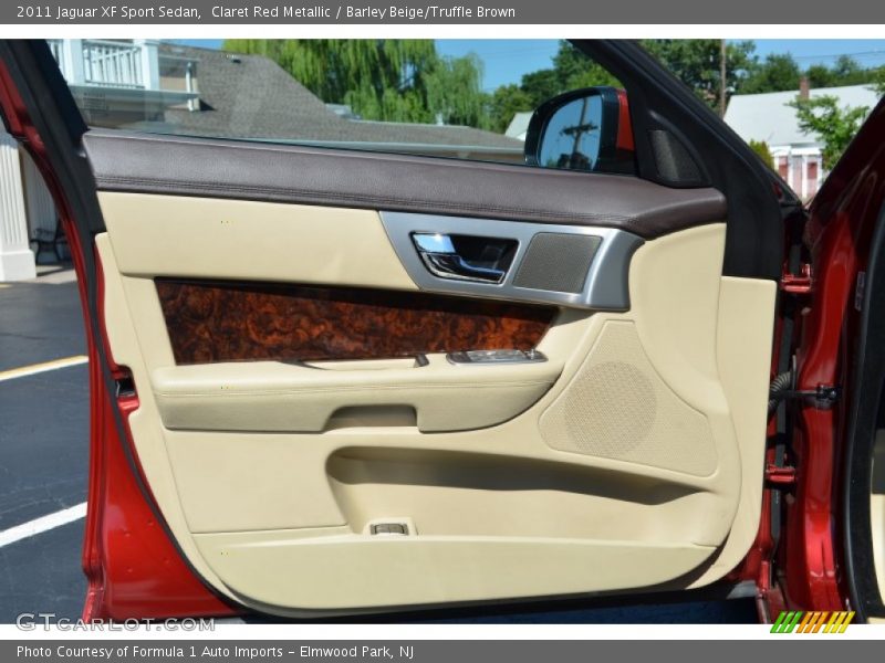 Claret Red Metallic / Barley Beige/Truffle Brown 2011 Jaguar XF Sport Sedan
