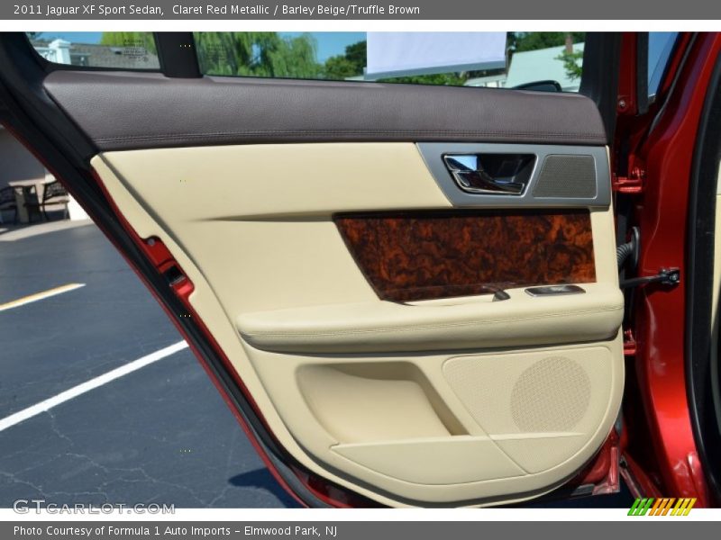 Claret Red Metallic / Barley Beige/Truffle Brown 2011 Jaguar XF Sport Sedan