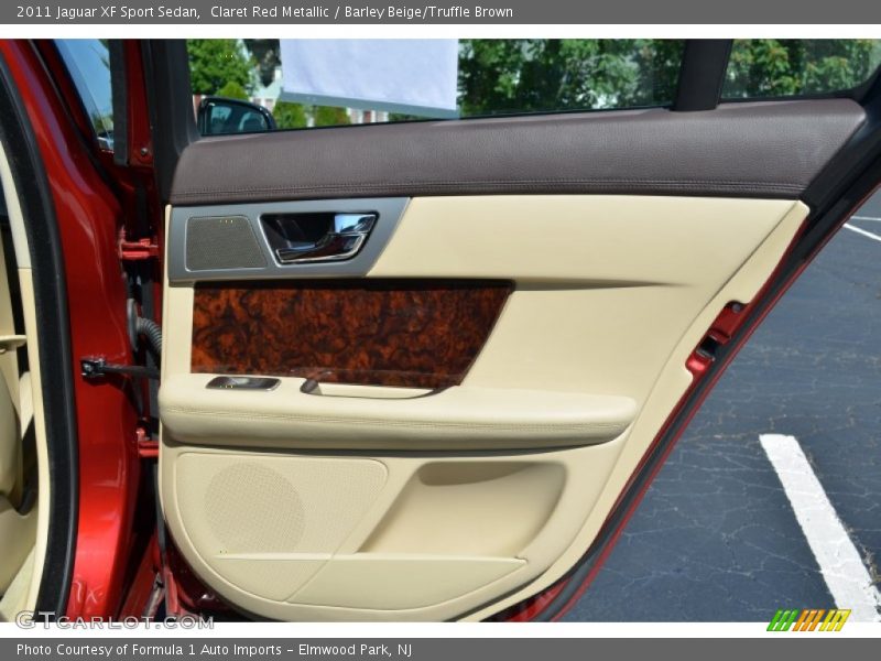 Claret Red Metallic / Barley Beige/Truffle Brown 2011 Jaguar XF Sport Sedan