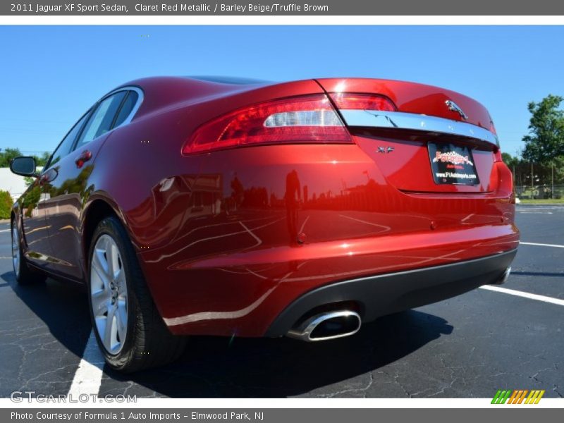 Claret Red Metallic / Barley Beige/Truffle Brown 2011 Jaguar XF Sport Sedan