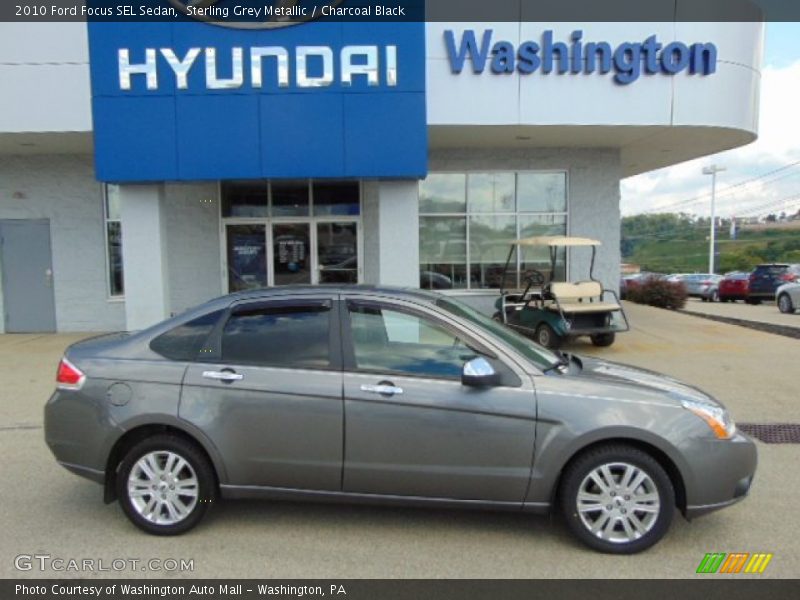 Sterling Grey Metallic / Charcoal Black 2010 Ford Focus SEL Sedan