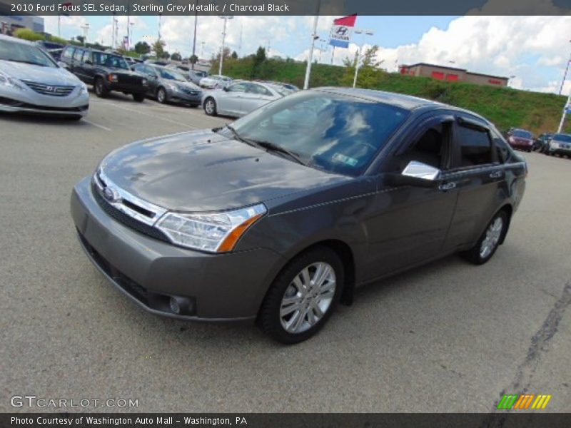 Sterling Grey Metallic / Charcoal Black 2010 Ford Focus SEL Sedan