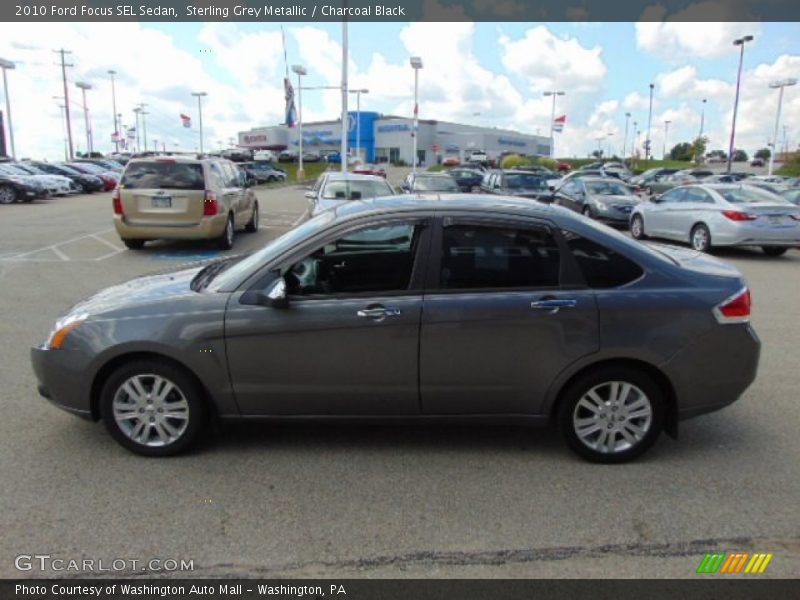 Sterling Grey Metallic / Charcoal Black 2010 Ford Focus SEL Sedan