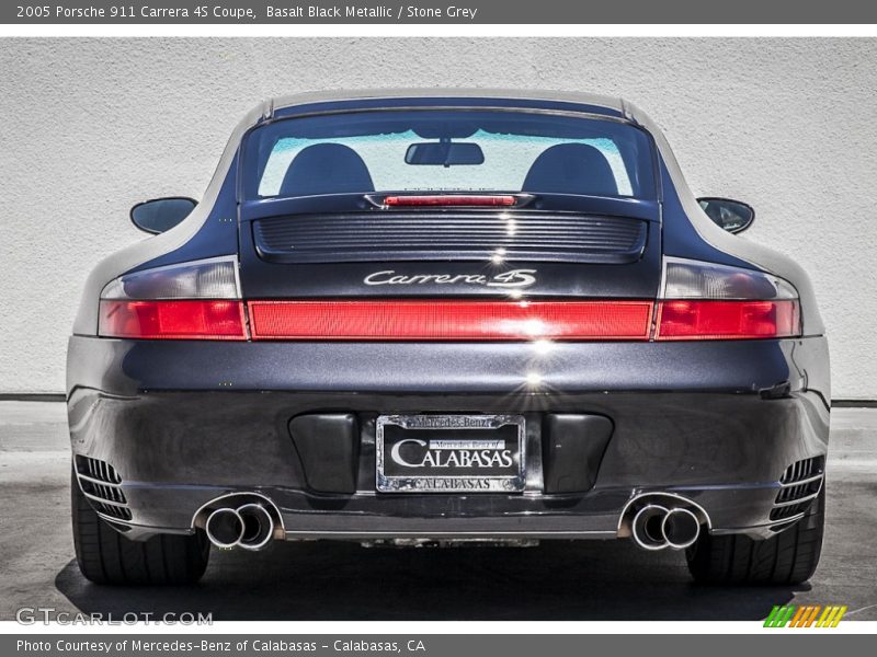 Basalt Black Metallic / Stone Grey 2005 Porsche 911 Carrera 4S Coupe