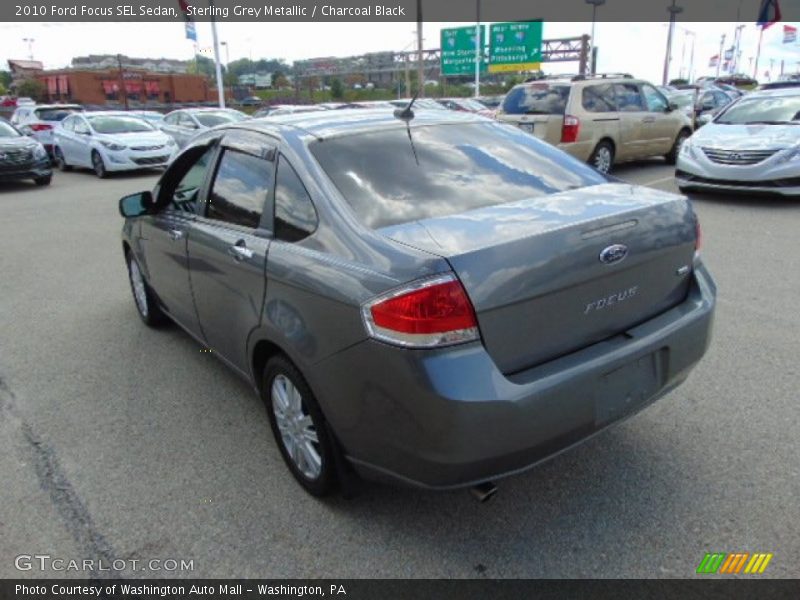 Sterling Grey Metallic / Charcoal Black 2010 Ford Focus SEL Sedan