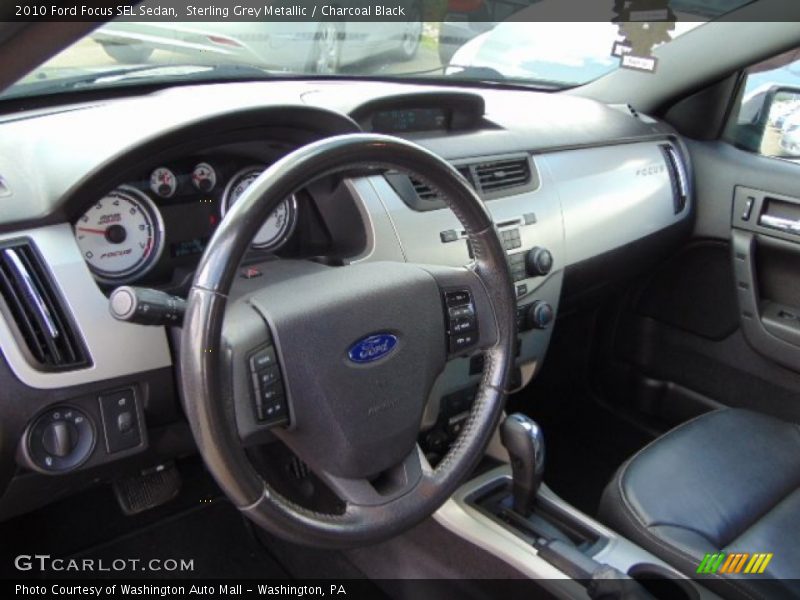 Sterling Grey Metallic / Charcoal Black 2010 Ford Focus SEL Sedan