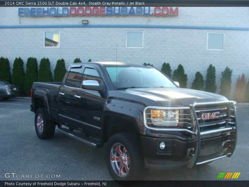 Stealth Gray Metallic / Jet Black 2014 GMC Sierra 1500 SLT Double Cab 4x4