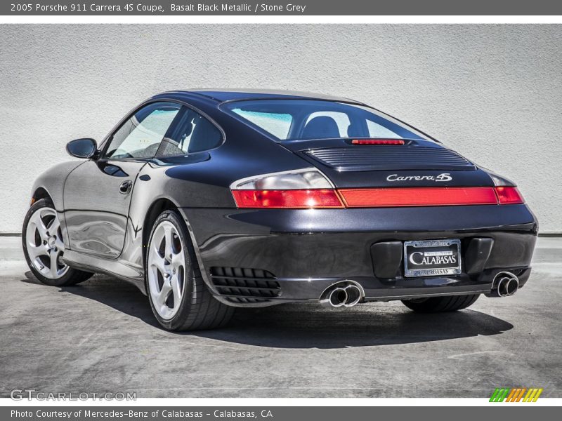 Basalt Black Metallic / Stone Grey 2005 Porsche 911 Carrera 4S Coupe