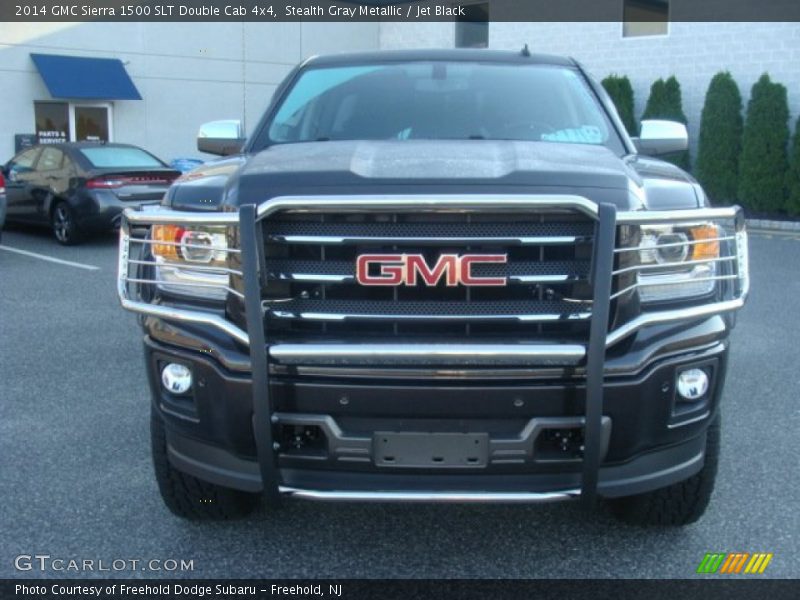 Stealth Gray Metallic / Jet Black 2014 GMC Sierra 1500 SLT Double Cab 4x4