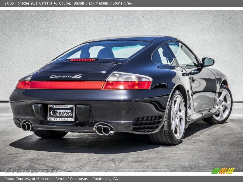 Basalt Black Metallic / Stone Grey 2005 Porsche 911 Carrera 4S Coupe