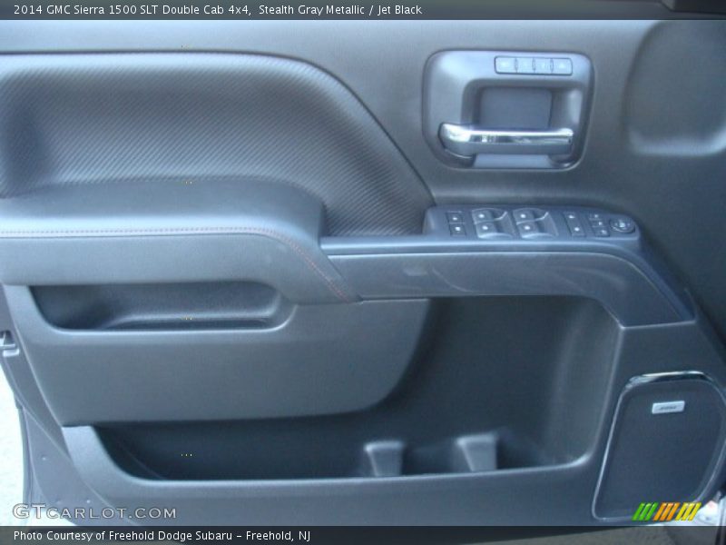 Stealth Gray Metallic / Jet Black 2014 GMC Sierra 1500 SLT Double Cab 4x4