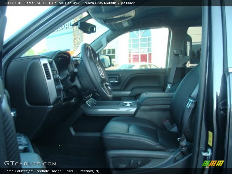 Stealth Gray Metallic / Jet Black 2014 GMC Sierra 1500 SLT Double Cab 4x4