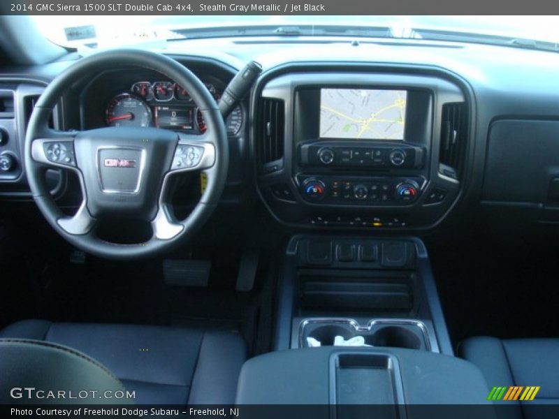 Stealth Gray Metallic / Jet Black 2014 GMC Sierra 1500 SLT Double Cab 4x4