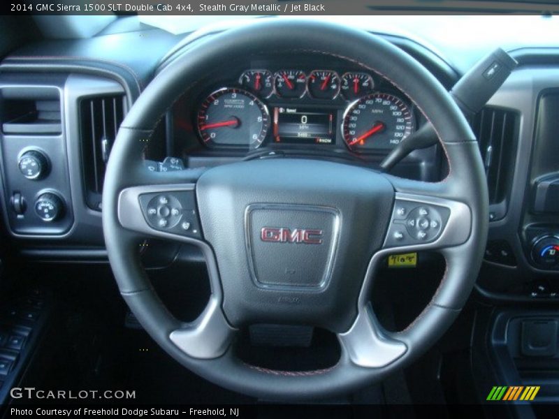 Stealth Gray Metallic / Jet Black 2014 GMC Sierra 1500 SLT Double Cab 4x4