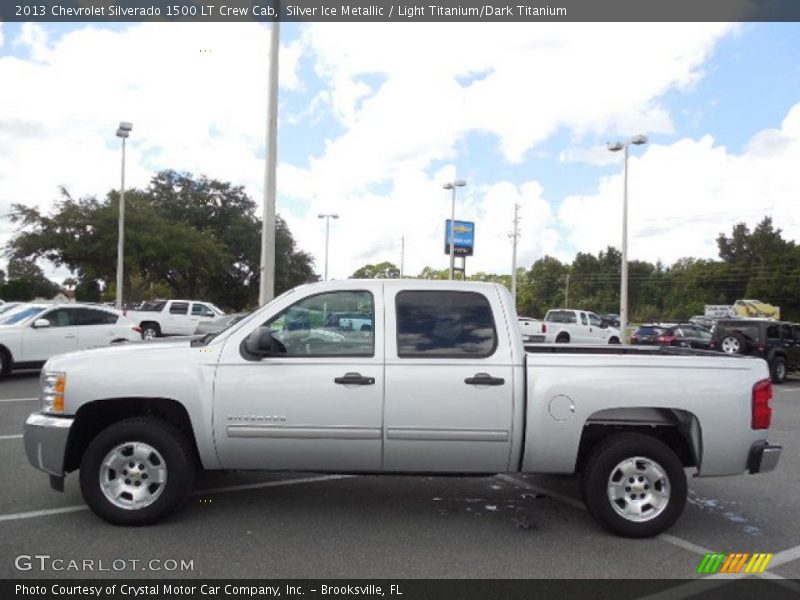 Silver Ice Metallic / Light Titanium/Dark Titanium 2013 Chevrolet Silverado 1500 LT Crew Cab