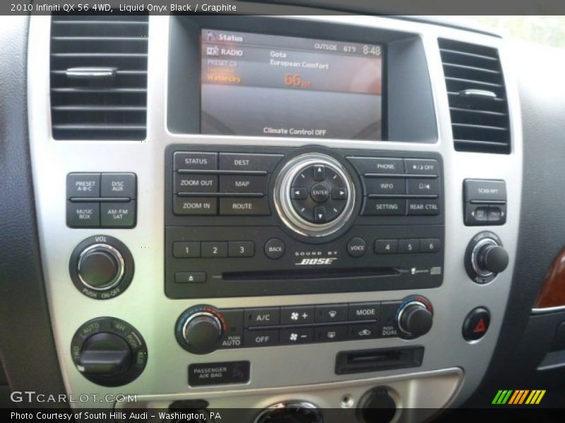 Liquid Onyx Black / Graphite 2010 Infiniti QX 56 4WD