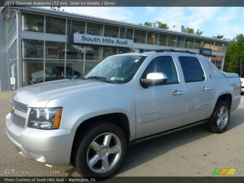 Silver Ice Metallic / Ebony 2013 Chevrolet Avalanche LTZ 4x4