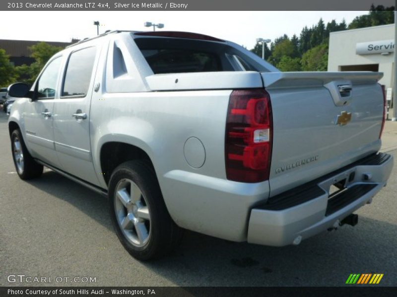 Silver Ice Metallic / Ebony 2013 Chevrolet Avalanche LTZ 4x4