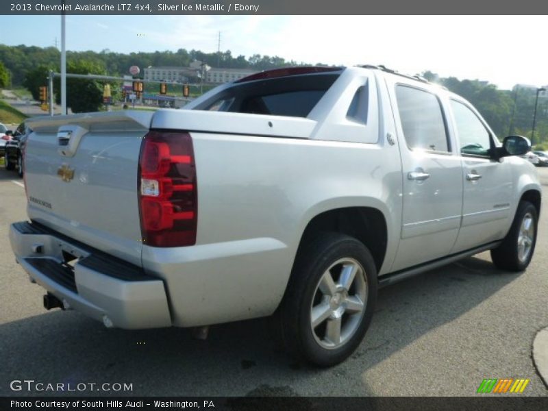 Silver Ice Metallic / Ebony 2013 Chevrolet Avalanche LTZ 4x4