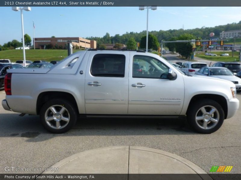 Silver Ice Metallic / Ebony 2013 Chevrolet Avalanche LTZ 4x4
