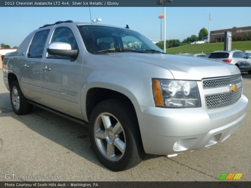 Silver Ice Metallic / Ebony 2013 Chevrolet Avalanche LTZ 4x4