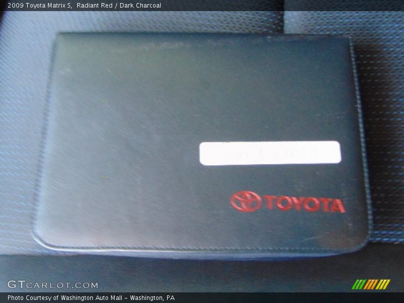 Radiant Red / Dark Charcoal 2009 Toyota Matrix S