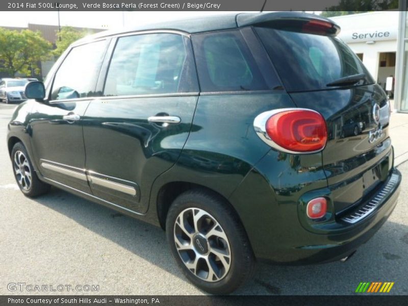 Verde Bosca Perla (Forest Green) / Beige/Grey 2014 Fiat 500L Lounge