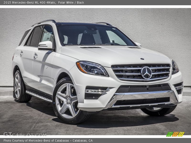 Polar White / Black 2015 Mercedes-Benz ML 400 4Matic