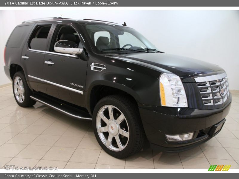 Black Raven / Ebony/Ebony 2014 Cadillac Escalade Luxury AWD