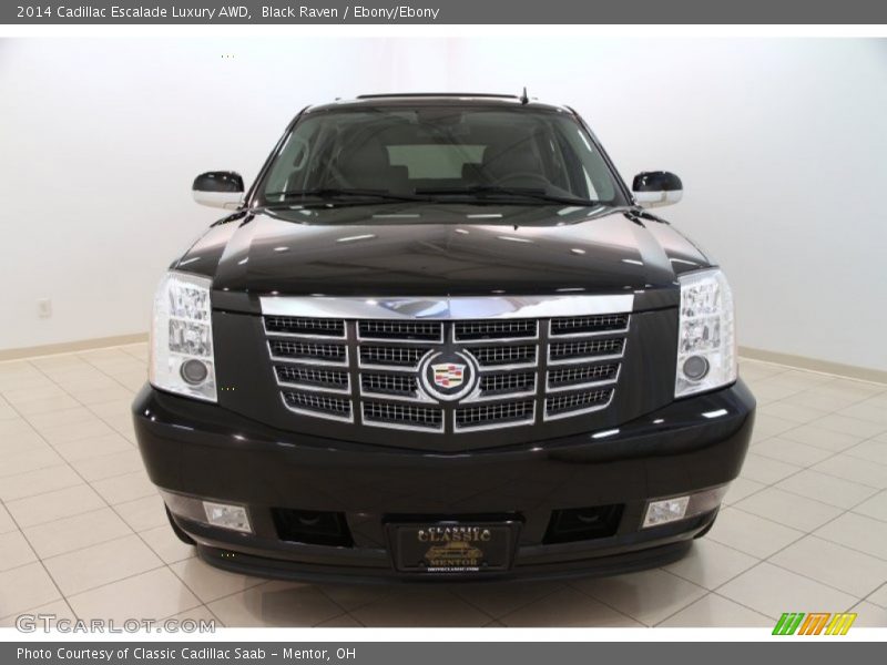 Black Raven / Ebony/Ebony 2014 Cadillac Escalade Luxury AWD