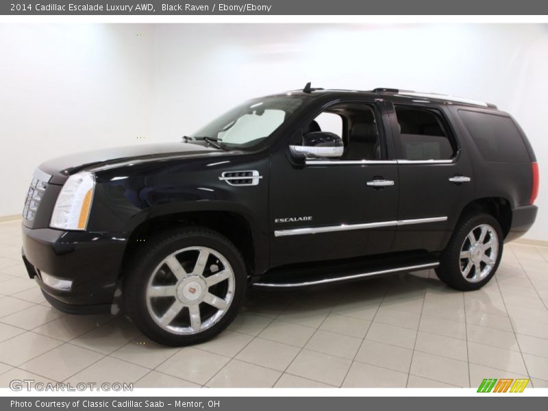 Black Raven / Ebony/Ebony 2014 Cadillac Escalade Luxury AWD