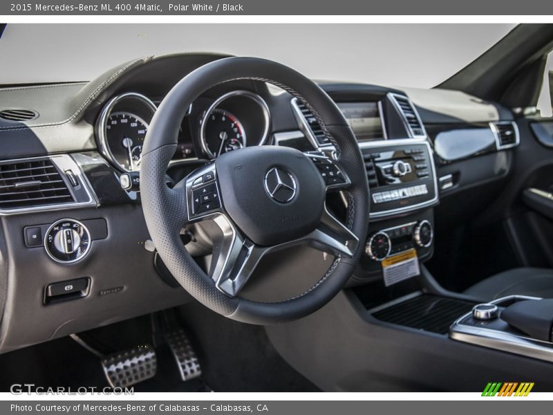 Polar White / Black 2015 Mercedes-Benz ML 400 4Matic
