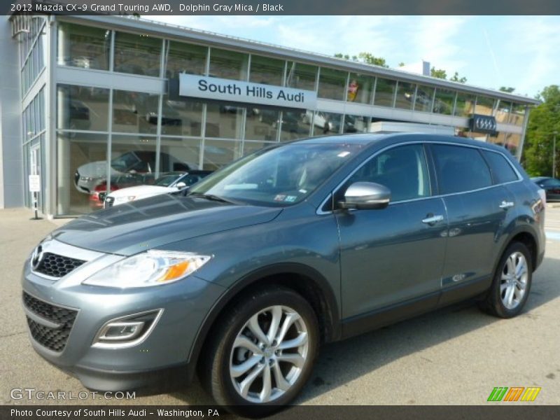 Dolphin Gray Mica / Black 2012 Mazda CX-9 Grand Touring AWD