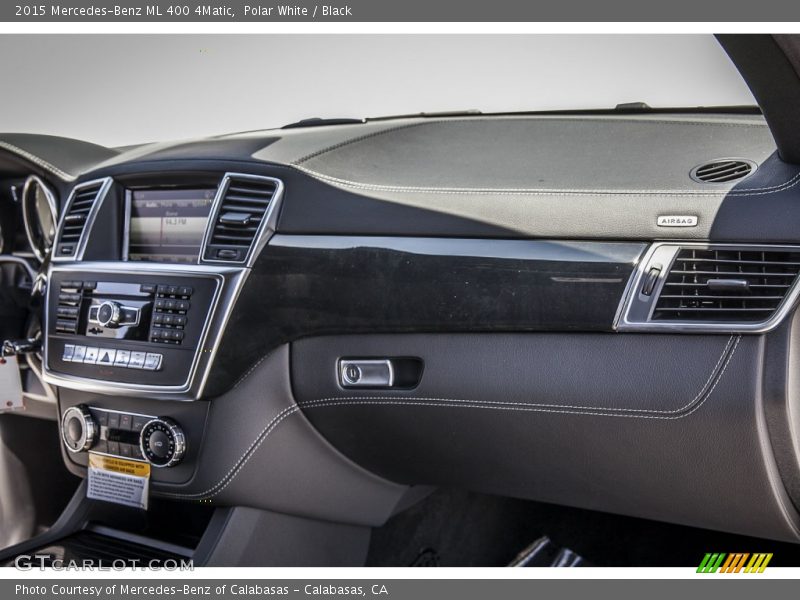 Polar White / Black 2015 Mercedes-Benz ML 400 4Matic