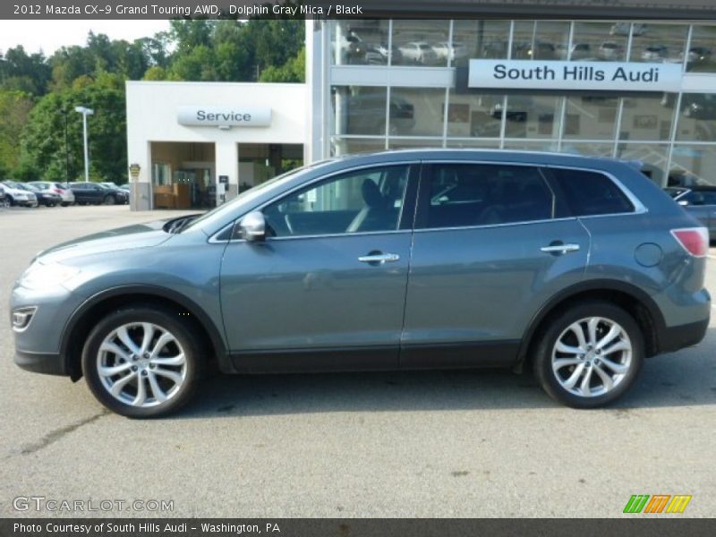 Dolphin Gray Mica / Black 2012 Mazda CX-9 Grand Touring AWD