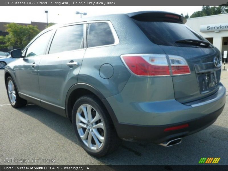 Dolphin Gray Mica / Black 2012 Mazda CX-9 Grand Touring AWD