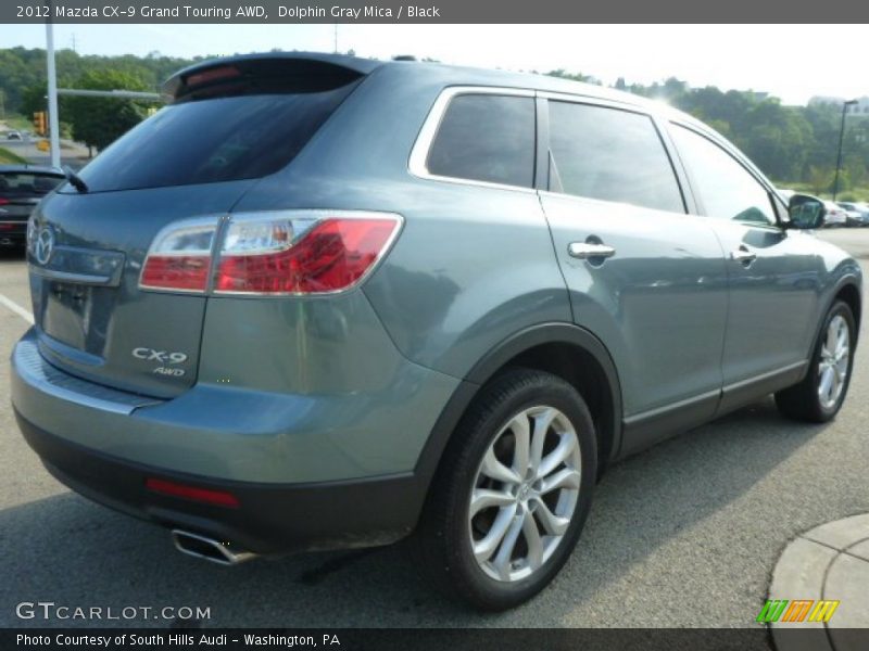 Dolphin Gray Mica / Black 2012 Mazda CX-9 Grand Touring AWD