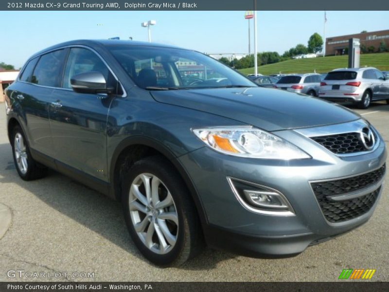 Dolphin Gray Mica / Black 2012 Mazda CX-9 Grand Touring AWD