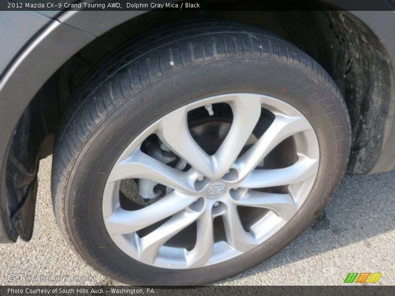 Dolphin Gray Mica / Black 2012 Mazda CX-9 Grand Touring AWD