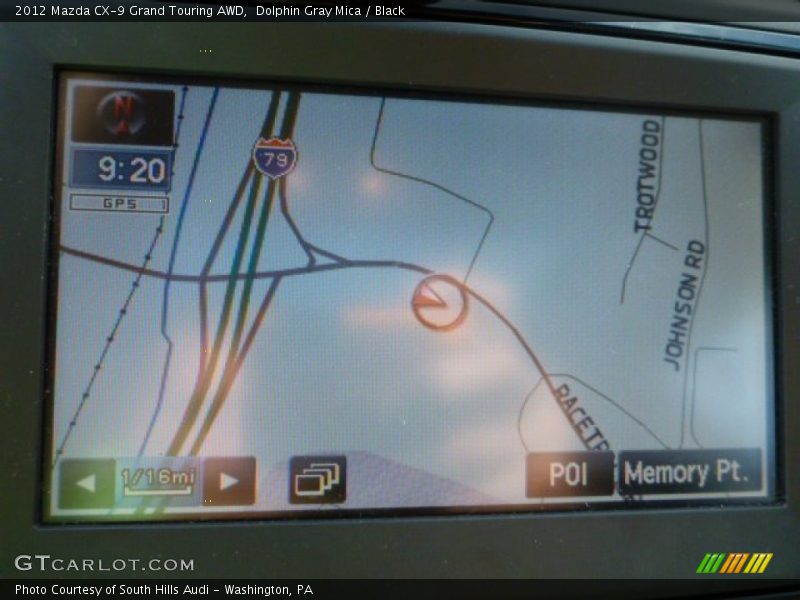 Dolphin Gray Mica / Black 2012 Mazda CX-9 Grand Touring AWD
